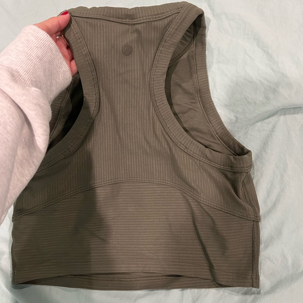 lululemon athletica Olive Green Tank Top